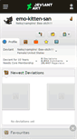 Mobile Screenshot of emo-kitten-san.deviantart.com