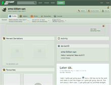 Tablet Screenshot of emo-kitten-san.deviantart.com