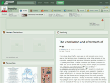 Tablet Screenshot of inoysha.deviantart.com