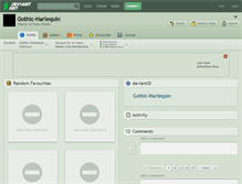 Tablet Screenshot of gothic-harlequin.deviantart.com