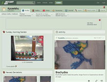 Tablet Screenshot of kyuseishu.deviantart.com