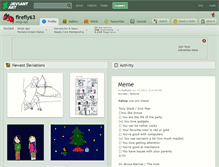 Tablet Screenshot of firefly63.deviantart.com