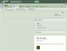 Tablet Screenshot of glyf.deviantart.com