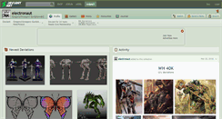 Desktop Screenshot of electronaut.deviantart.com