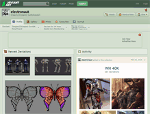 Tablet Screenshot of electronaut.deviantart.com