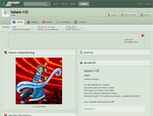 Tablet Screenshot of katara-120.deviantart.com