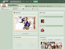 Tablet Screenshot of crazyeditors.deviantart.com