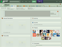 Tablet Screenshot of miliazer.deviantart.com