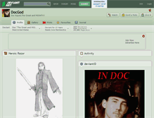 Tablet Screenshot of docgod.deviantart.com