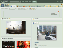 Tablet Screenshot of djunko.deviantart.com