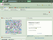 Tablet Screenshot of chiky5300.deviantart.com