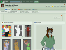 Tablet Screenshot of jorge-the-wolfdog.deviantart.com