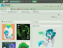 Tablet Screenshot of mixywild.deviantart.com