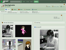 Tablet Screenshot of dancingcookie.deviantart.com