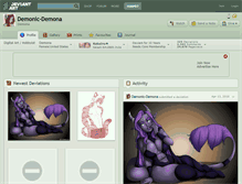 Tablet Screenshot of demonic-demona.deviantart.com