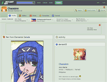 Tablet Screenshot of chaosann.deviantart.com