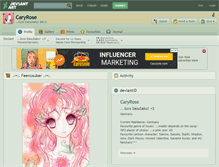 Tablet Screenshot of caryrose.deviantart.com