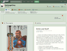 Tablet Screenshot of darkangelchey.deviantart.com