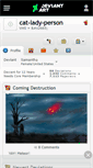 Mobile Screenshot of cat-lady-person.deviantart.com