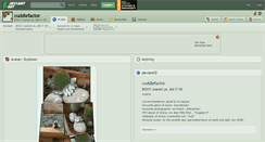 Desktop Screenshot of cuddlefactor.deviantart.com