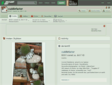 Tablet Screenshot of cuddlefactor.deviantart.com