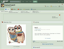 Tablet Screenshot of fashionfreak25.deviantart.com