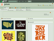 Tablet Screenshot of jayroeder.deviantart.com