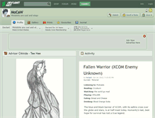 Tablet Screenshot of mocaw.deviantart.com