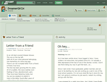 Tablet Screenshot of dreamergirl24.deviantart.com