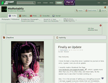 Tablet Screenshot of missrockabilly.deviantart.com