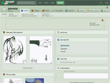 Tablet Screenshot of jetmetal.deviantart.com
