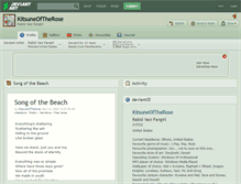 Tablet Screenshot of kitsuneoftherose.deviantart.com