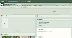 Desktop Screenshot of elemental-wolf-pack.deviantart.com
