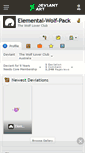 Mobile Screenshot of elemental-wolf-pack.deviantart.com