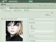 Tablet Screenshot of bj7.deviantart.com