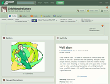 Tablet Screenshot of chibivampiresakura.deviantart.com