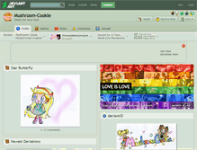 Tablet Screenshot of mushroom-cookie.deviantart.com