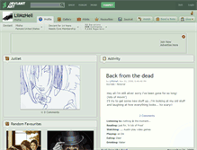 Tablet Screenshot of lilmzhell.deviantart.com