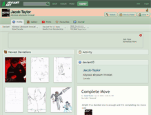 Tablet Screenshot of jacob-taylor.deviantart.com