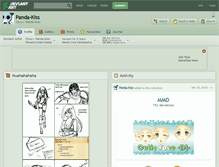 Tablet Screenshot of panda-kiss.deviantart.com