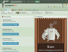 Tablet Screenshot of kurokikumo.deviantart.com