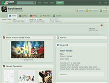 Tablet Screenshot of kuroi-kenshi.deviantart.com