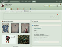 Tablet Screenshot of antiaxelsora.deviantart.com