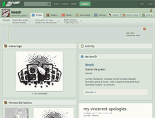 Tablet Screenshot of meash.deviantart.com