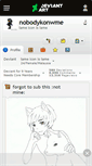 Mobile Screenshot of nobodykonwme.deviantart.com