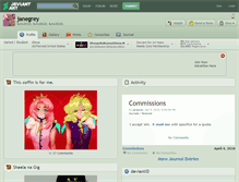 Tablet Screenshot of janegrey.deviantart.com