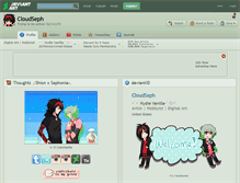 Tablet Screenshot of cloudseph.deviantart.com