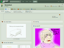 Tablet Screenshot of narukokun.deviantart.com