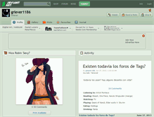 Tablet Screenshot of griever1186.deviantart.com