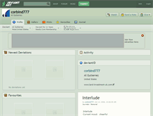 Tablet Screenshot of corbind777.deviantart.com